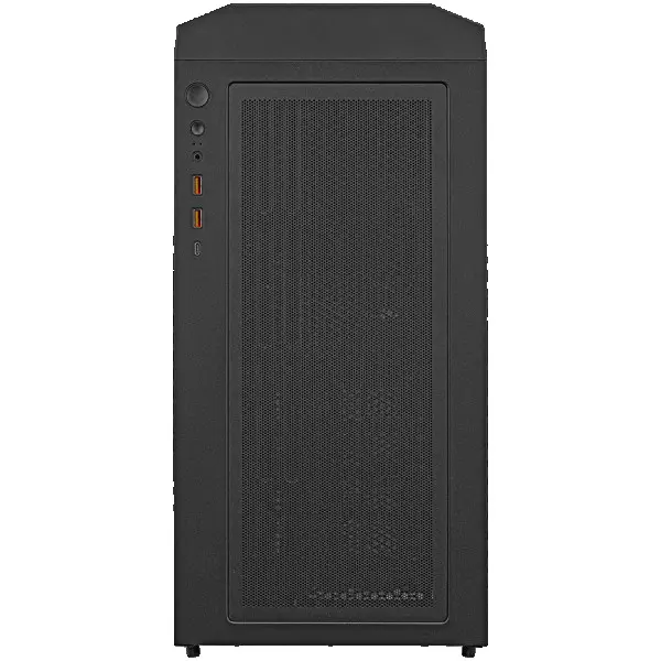 COUGAR | Uniface RGB Black | PC Case | Mid Tower  Mesh Front Panel  4 x 120mm ARGB Fans  TG Left Panel  Black ( CGR-5C78B-RGB ) 