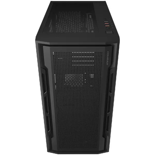 COUGAR | Uniface Mini Black| PC Case | Mini Tower  Mesh Front Panel  1 x  120mm Fan  TG Left Panel ( CGR-55C9B )