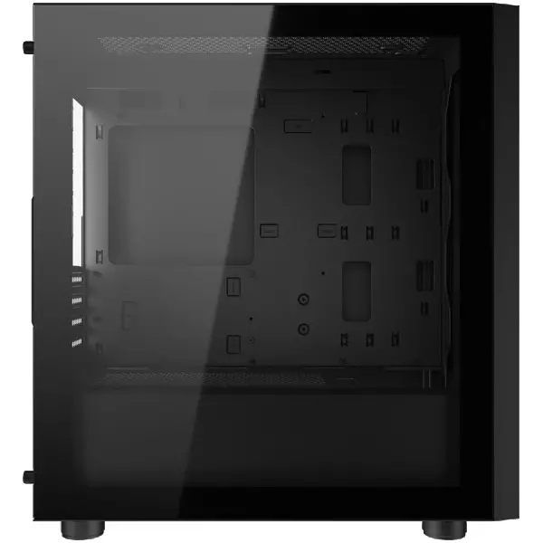 COUGAR | Uniface Mini Black| PC Case | Mini Tower  Mesh Front Panel  1 x  120mm Fan  TG Left Panel ( CGR-55C9B )