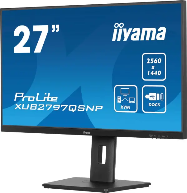 Monitor 27'' Iiyama XUB2797QSNP-B1 IPS 2560x1440100Hz1msHDMIDPUSBRJ45zvučn 
