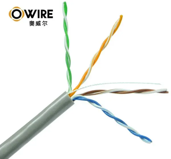 LAN UTP kabl OWIRE Cat5E SolidCCA0,5mmSivi305m