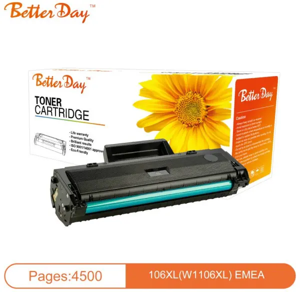 Toner BetterDay W1106XL, 106A 107/135 zam. kaseta za HP Veci kapacitet  4.5k (sa cipom)