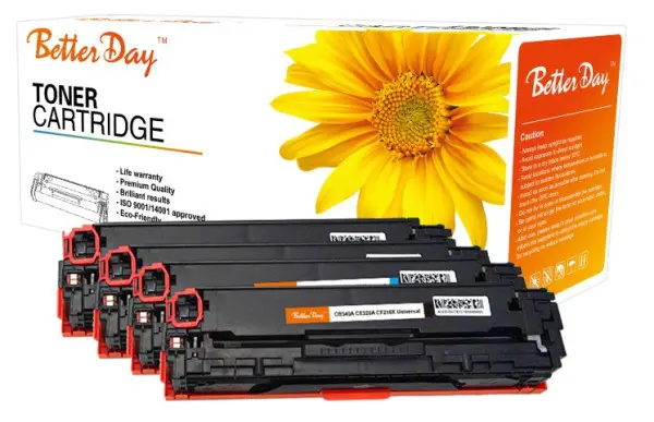 Toner BetterDay 541A/321A/211A CB541A,125A,CE321A,128A,CF211A,131A zam. kaseta za HP Cyan 1.6k