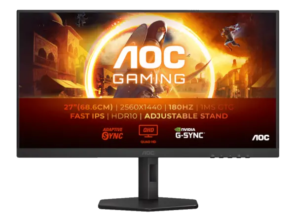 Monitor AOC Q27G4XF 27''IPS2560x1440180Hz1ms GtGHDMI,DPGsync,adaptive syncPivot,visinacrna' ( 'Q27G4XF' ) 