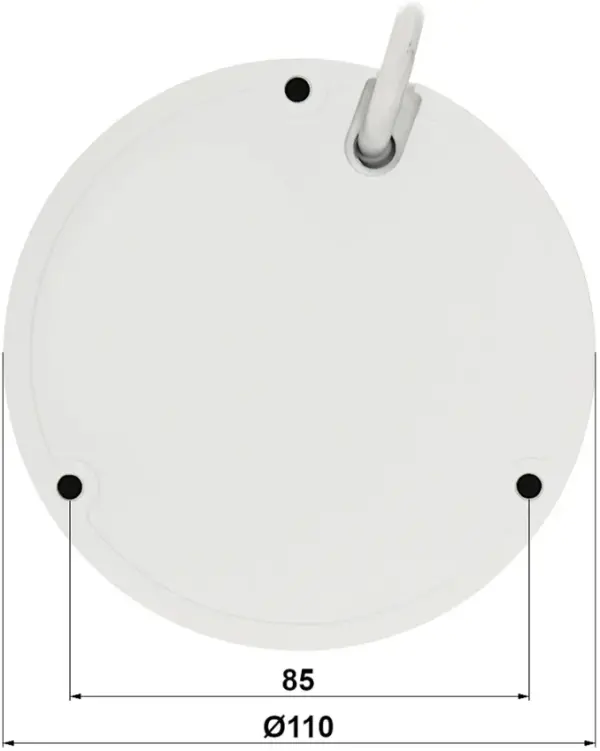 Dahua IPC-HDBW1230E-0280B-S5, IP 2MP Anti-vandal dome IC kamera, IC 30M, 2.8mm, IP67, IK10
