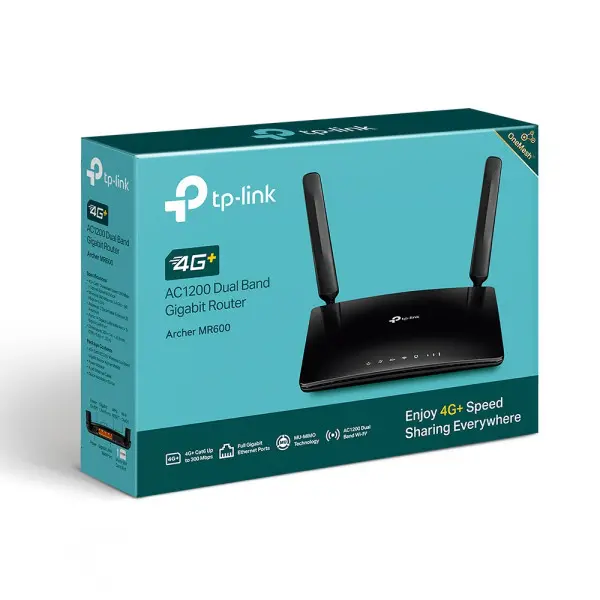 LAN Ruter TP-LINK Archer MR600 AC1200 WiFi DualBand 4G SimSlot
