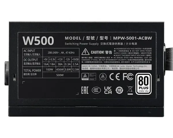 COOLER MASTER Elite NEX W500 500W napajanje (MPW-5001-ACBW-BE1) 3Y 