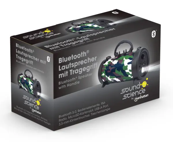 Bluetooth zvučnik Manhattan 165341 3W3.5mmUSBCR