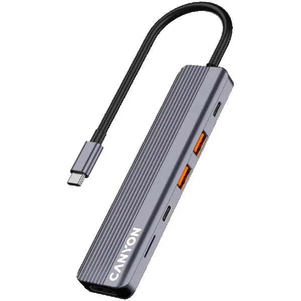 CANYON hub DS-17 6in1 4k USB-C Grey ( CNS-TDS17 ) 