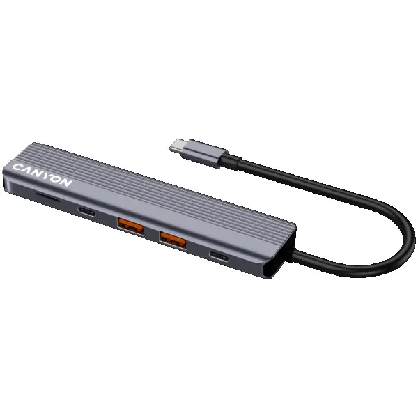 CANYON hub DS-17 6in1 4k USB-C Grey ( CNS-TDS17 ) 