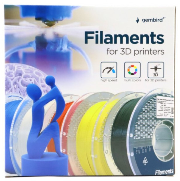 3DP-PLA1.75HY-01-B PLA filament velike brzine za 3D stampac 1.75mm, kotur 1KG BLUE