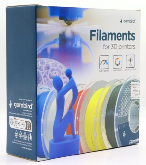 3DP-PLA1.75HY-01-B PLA filament velike brzine za 3D stampac 1.75mm, kotur 1KG BLUE