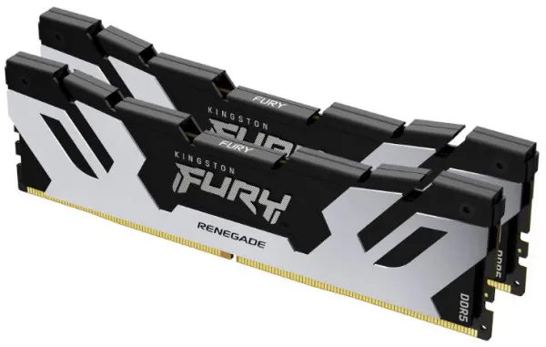 DDR5 48GB (2x24GB) 8400MT/s [FURY RENEGADE], Non-ECC CUDIMM (Clocked), CL40 1.45V, 288-pin 1Rx8, Silver/Black, Memory Kit, w/Heatsink, XMP 
