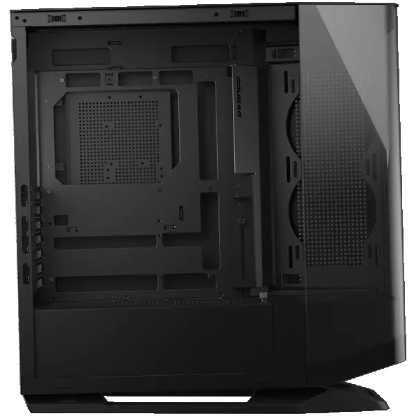 COUGAR | FV270 Black | PC Case | Mid tower  Tempered, Curved Glass Perimeter  Quick Detachable Air Filters  Up to 9 Fans (1x120mm RGB Prein