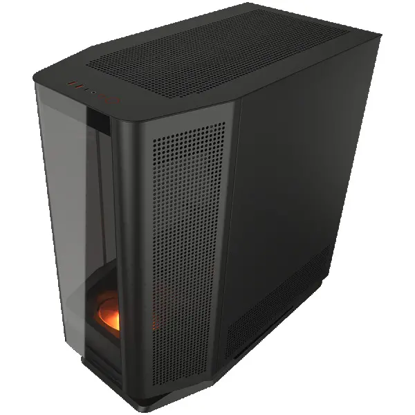 COUGAR | FV270 Black | PC Case | Mid tower  Tempered, Curved Glass Perimeter  Quick Detachable Air Filters  Up to 9 Fans (1x120mm RGB Prein