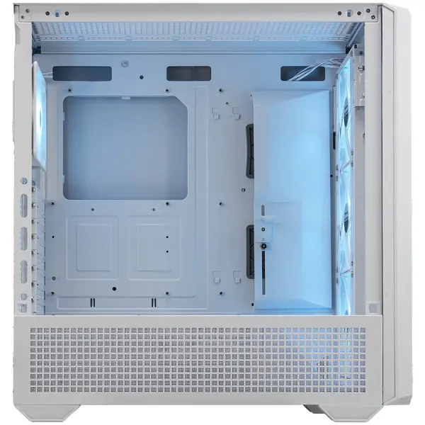 COUGAR | MX600 White | PC Case | Mid Tower  Mesh Front Panel  3 x 140mm + 1 x 120mm Fans  Transparent Left Panel ( CGR-57C9W-RGB )