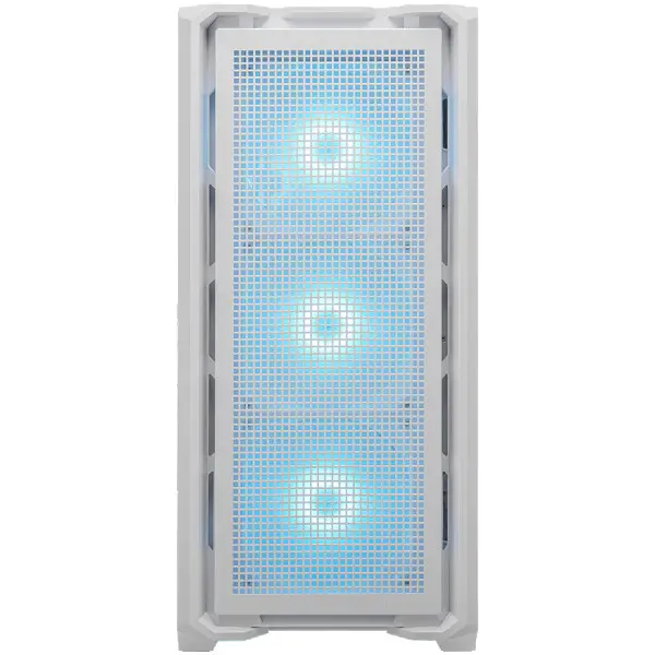 COUGAR | MX600 White | PC Case | Mid Tower  Mesh Front Panel  3 x 140mm + 1 x 120mm Fans  Transparent Left Panel ( CGR-57C9W-RGB )