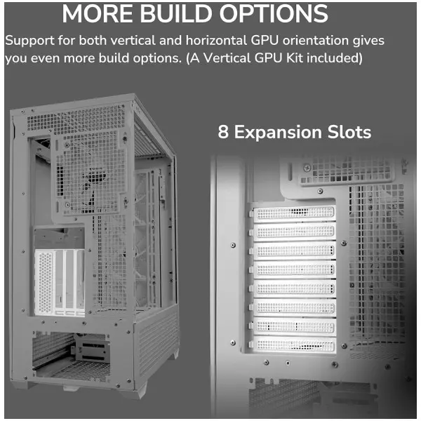 COUGAR | MX600 White | PC Case | Mid Tower  Mesh Front Panel  3 x 140mm + 1 x 120mm Fans  Transparent Left Panel ( CGR-57C9W-RGB ) 