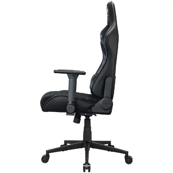 COUGAR Gaming chair Armor One V2 Gold F, Breathable PVC Leather, Classic high-back design, Adjustable Design, 4D Folding Armrests, Recliner