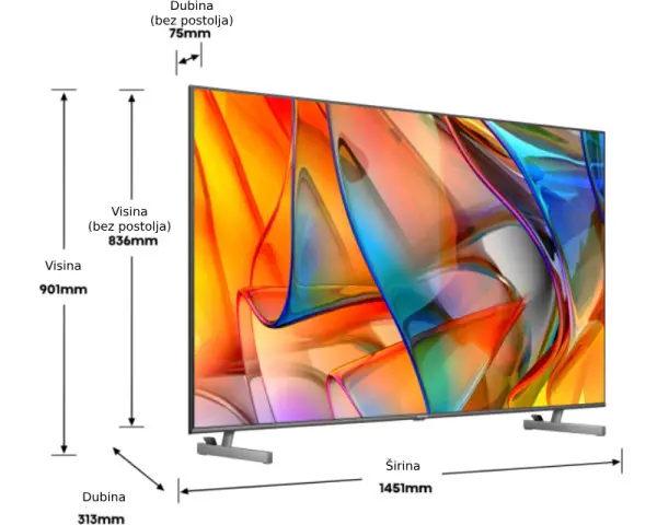 HISENSE 65 inča 65U6KQ Mini-LED 4K UHD Smart TV 