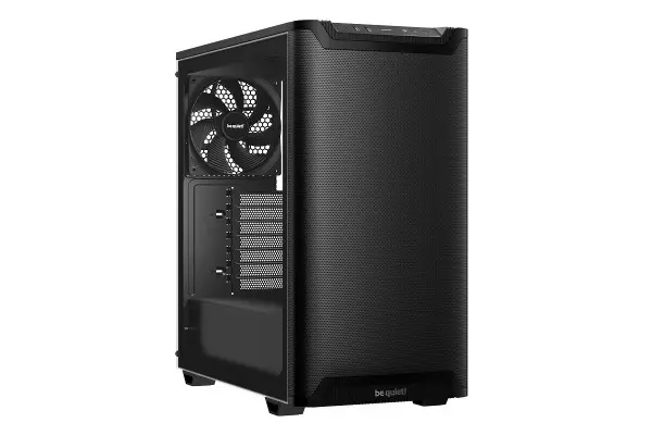 PURE BASE 501 Airflow Window Black, MB compatibility: ATX / M-ATX / Mini-ITX, Two pre-installed be quiet! Pure Wings 3 140mm fans, Ready fo