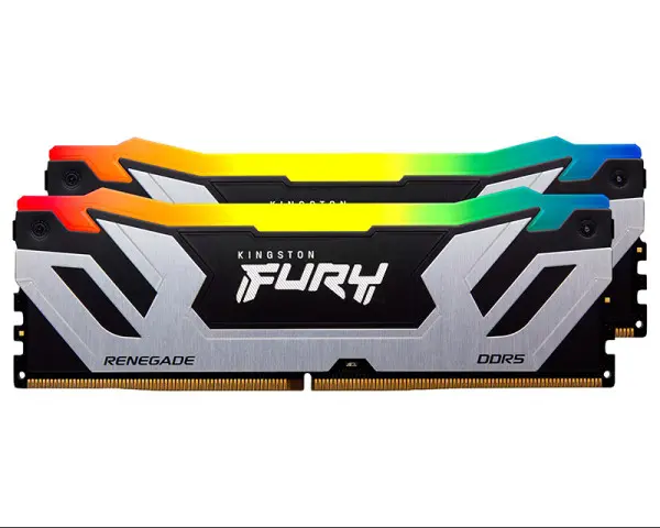KINGSTON CUDIMM DDR5 48GB (2x24GB kit) 8400MTs KF584CU40RSK2-48 FURY Renegade Silver RGB XMP 