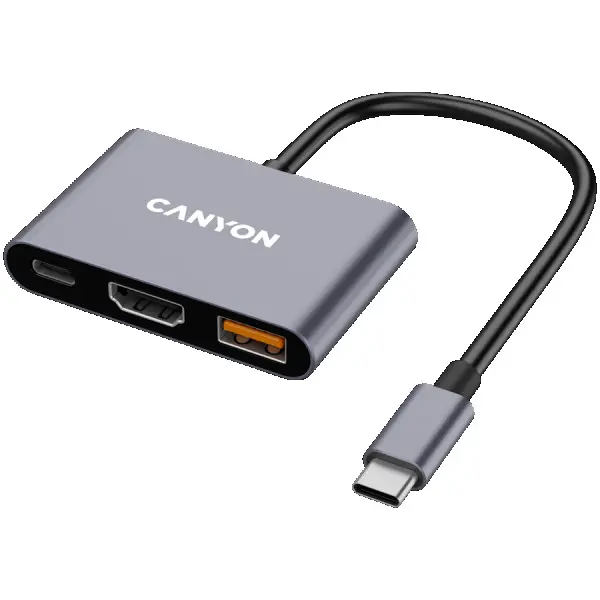 CANYON hub DS-4 3in1 USB-C Grey ( CNS-TDS4 ) 
