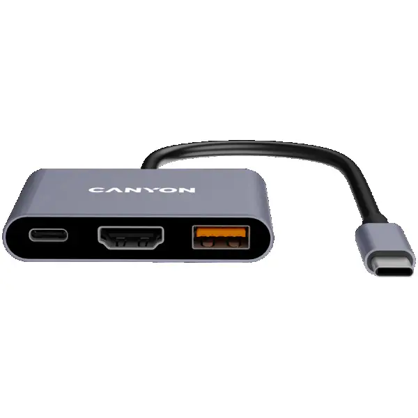 CANYON hub DS-4 3in1 USB-C Grey ( CNS-TDS4 ) 