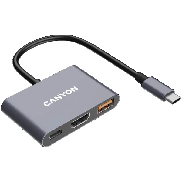 CANYON hub DS-4 3in1 USB-C Grey ( CNS-TDS4 ) 