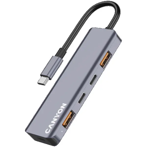 CANYON hub DS-18 5in1 USB-C Grey ( CNS-TDS18 ) 