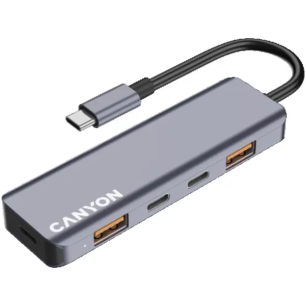 CANYON hub DS-18 5in1 USB-C Grey ( CNS-TDS18 ) 