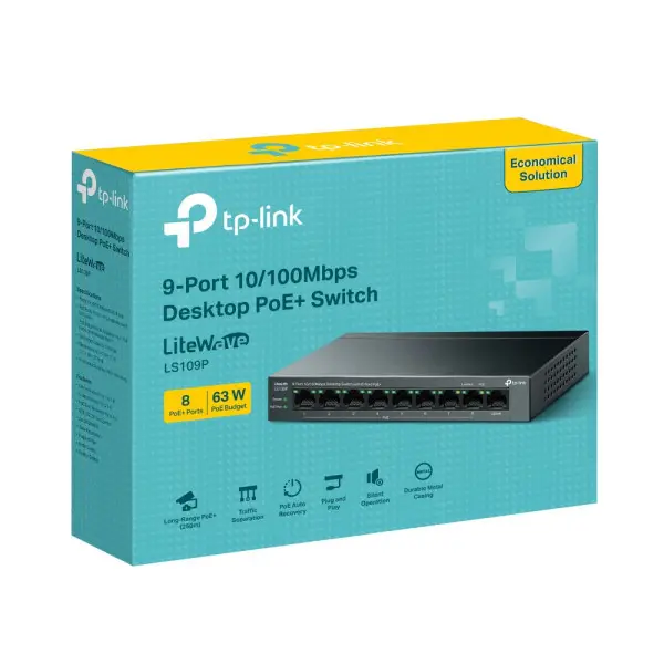 LAN Switch TP-LINK LS109P 8 PoE 101001000Mbps