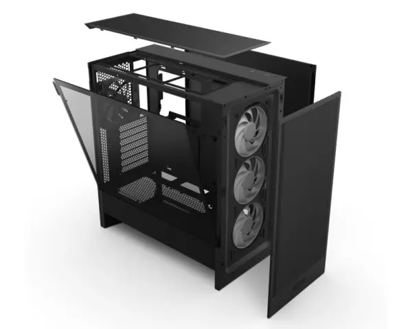 NZXT H5 Flow RGB Gaming kućište crno (CC-H52FB-R1) 