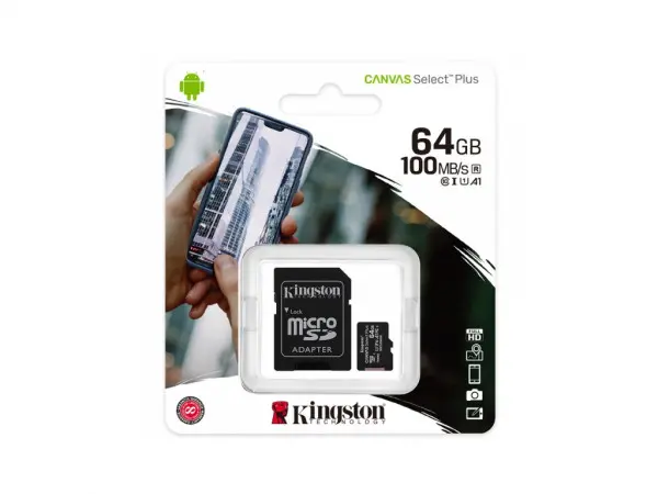 Micro SD 64GB Kingston Canvas Select Plus SDCS2/64GB Class10