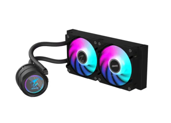 AORUS 240mm, 330-degree Rotatable water block design, Intel 115x,1200,1700,1851, AMD AM5, AM4, ( GP-AORUS WATERFORCE X II 240 ) 