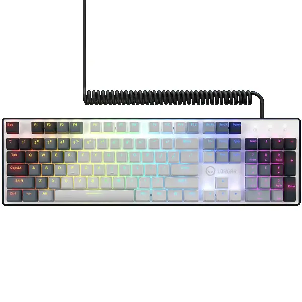 LORGAR Azar 514, Wired mechanical gaming keyboard, RGB backlight, 1680000 colour variations, 18 modes, keys number: 104, 50M clicks, linear (2)