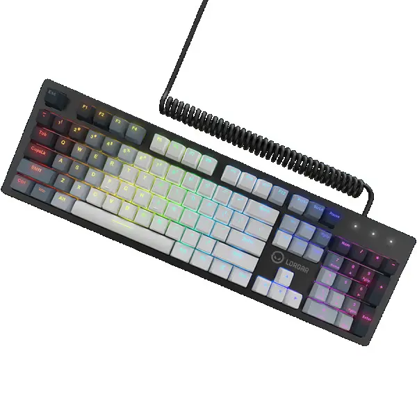 LORGAR Azar 514, Wired mechanical gaming keyboard, RGB backlight, 1680000 colour variations, 18 modes, keys number: 104, 50M clicks, linear (2)