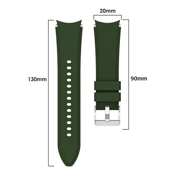 Narukvica clasic za smart watch Samsung 4, 5 20mm maslinasta