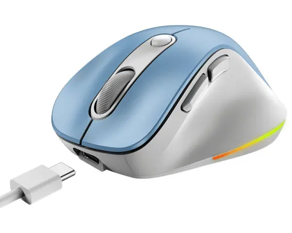 GENIUS Ergo 9000S Pro Light Blue USB Bežični plavi miš 
