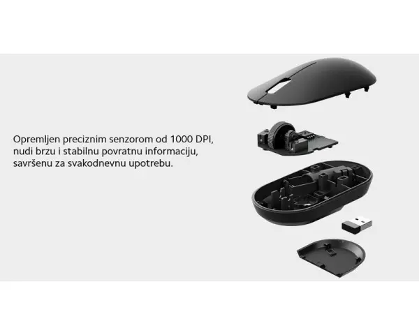 XIAOMI Wireless Mouse 2 lite miš crni (BHR8916GL) 