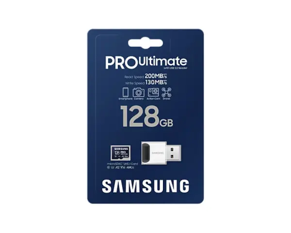 SAMSUNG Memorijska kartica PRO Ultimate MicroSDXC 128GB U3 + USB reader MB-MY128SB 