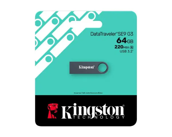 KINGSTON 64GB DataTraveler SE9 G3 USB 3.1 flash KE-U2X64-1AC 
