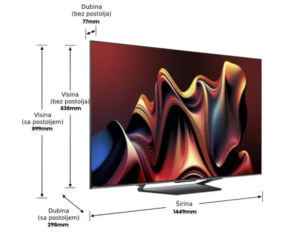 HISENSE 65'' 65U7NQ ULED Mini-LED Smart UHD TV 