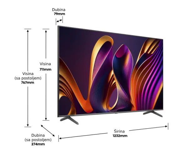 HISENSE 75 inča 75U8NQ ULED Mini-LED 4K UHD Smart TV