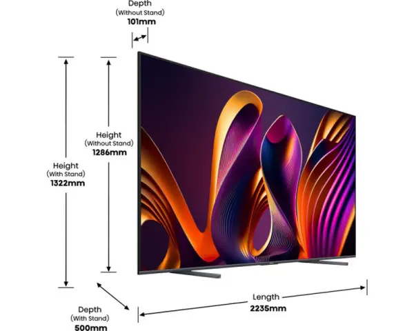 HISENSE 100 inča 100E7NQ PRO 4K UHD Smart TV 