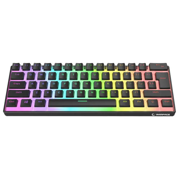 Tastatura USB-C Rampage RADIANT K11 Red Switch US RGB crna