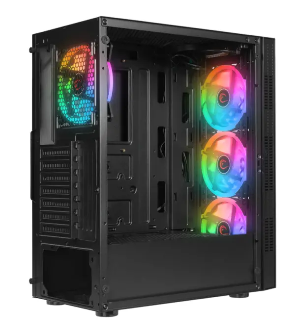 Kuciste Rampage PLAID V1 Mesh Glass 4x12cm Auto RGB