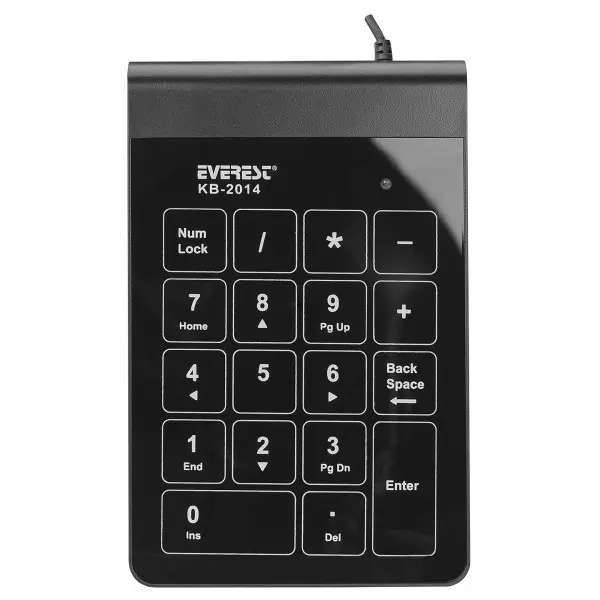 Numerička tastatura Everest KB-2014 USB crna
