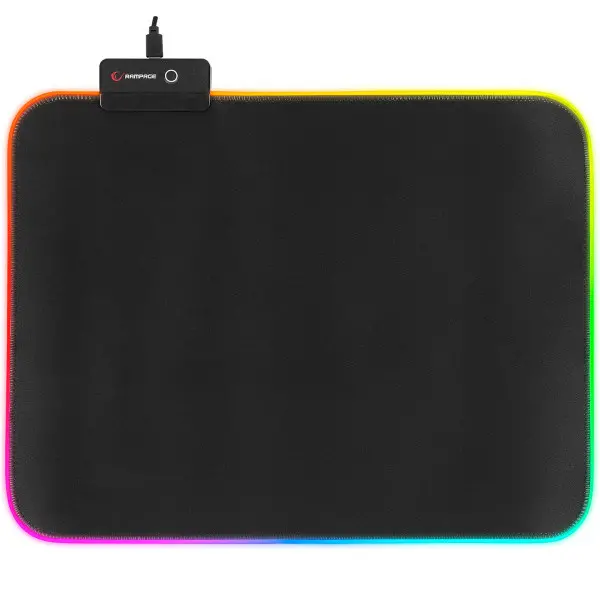 Podloga za miš Rampage MP-21 252x328x3mm crna RGB