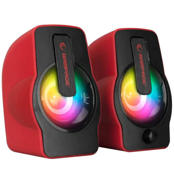 Zvučnici 2.0 Rampage RMS-G7 FALSETTO 6W RGB USB crvena